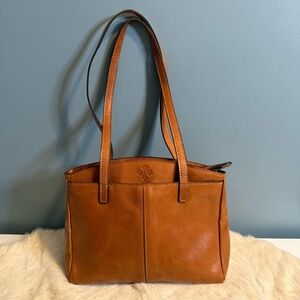 Patricia Nash Prescott Tan Leather Tote Bag